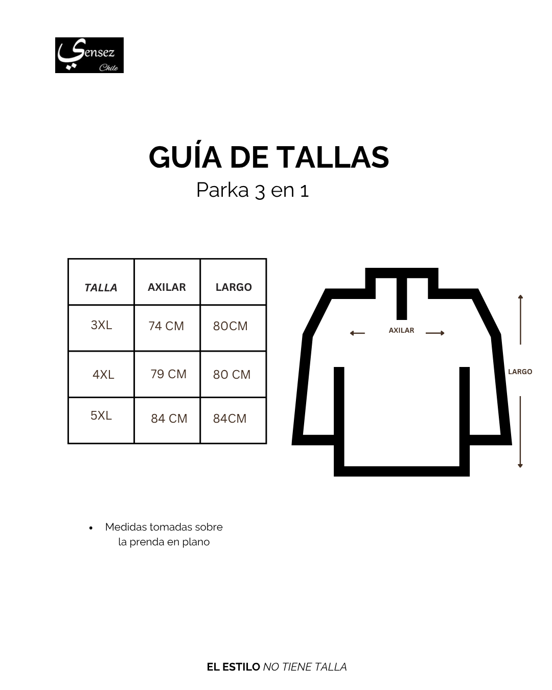 Parka Hombre 3 en 1 Negro