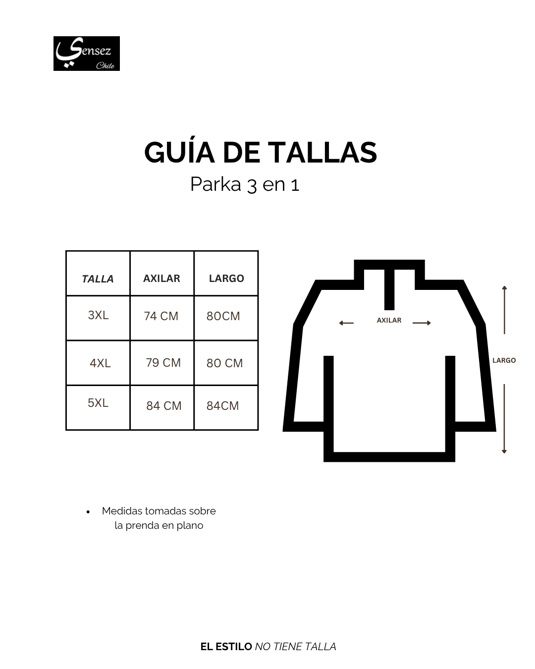 Parka Hombre 3 en 1 Azul - Sensez