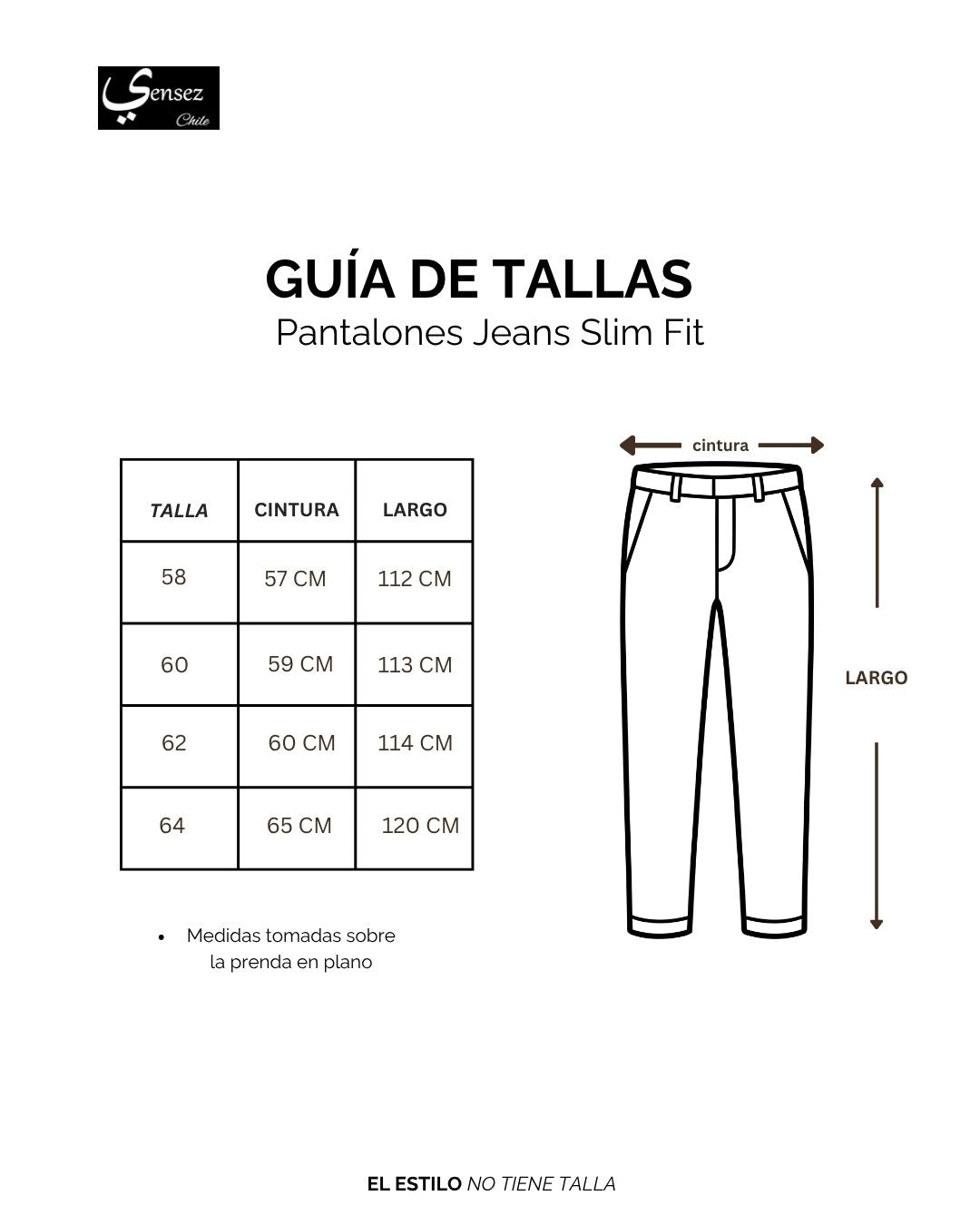 Pantalón Hombre Jeans Negro Spandex Slim Fit KT