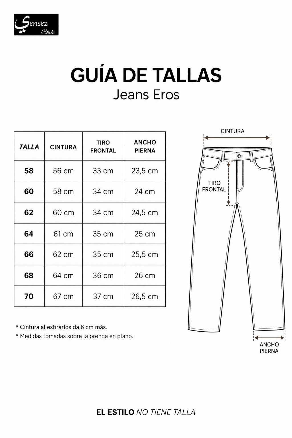Jeans Pantalon Hombre Slim Fit Eros Denim