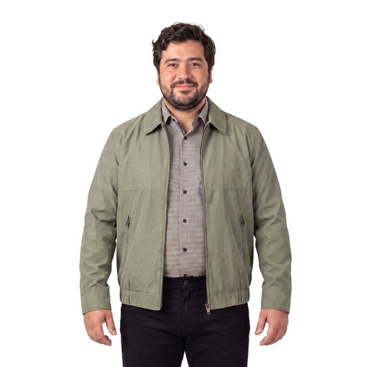 Chaqueta Hombre Microfibra Oliva Claro