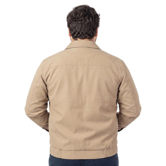 Chaqueta Hombre Microfibra Beige