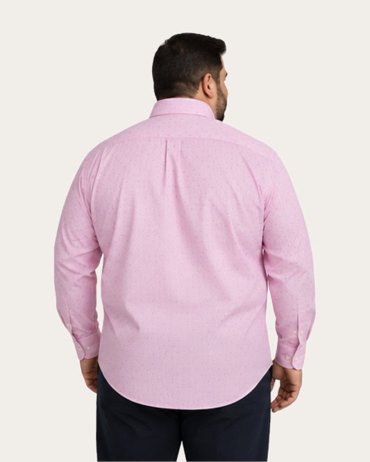 Camisa Hombre Alfaro Sport Rosado Sin Bolsillo