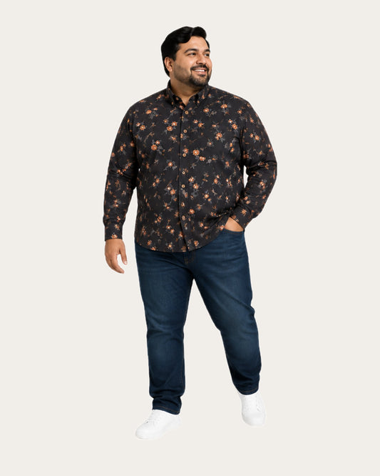 Camisa Hombre Diseño Spring Manga Larga Slim Fit