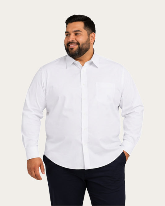 Camisa Hombre Reactive Blanca Sin Bolsillo