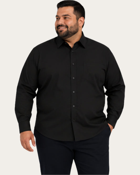 Camisa Hombre Reactive Negra Con Bolsillo