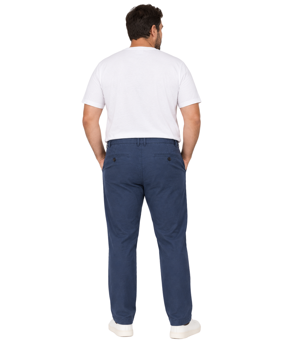 Pantalon Hombre Lino Azul Marino SG