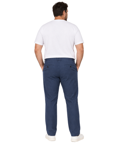 Pantalon Hombre Lino Azul Marino SG