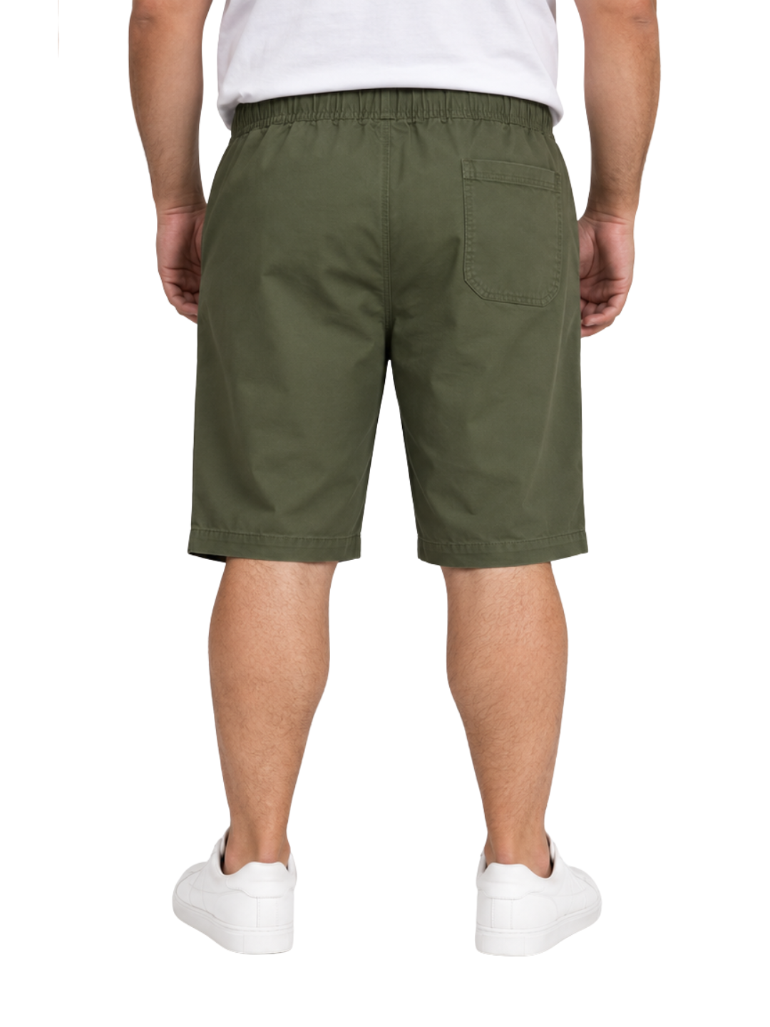 Bermuda Hombre Jogger Regular Fit Verde Oliva
