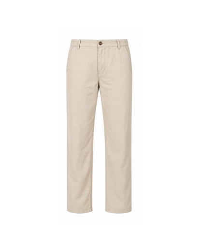 Pantalon Hombre Lino Beige SG