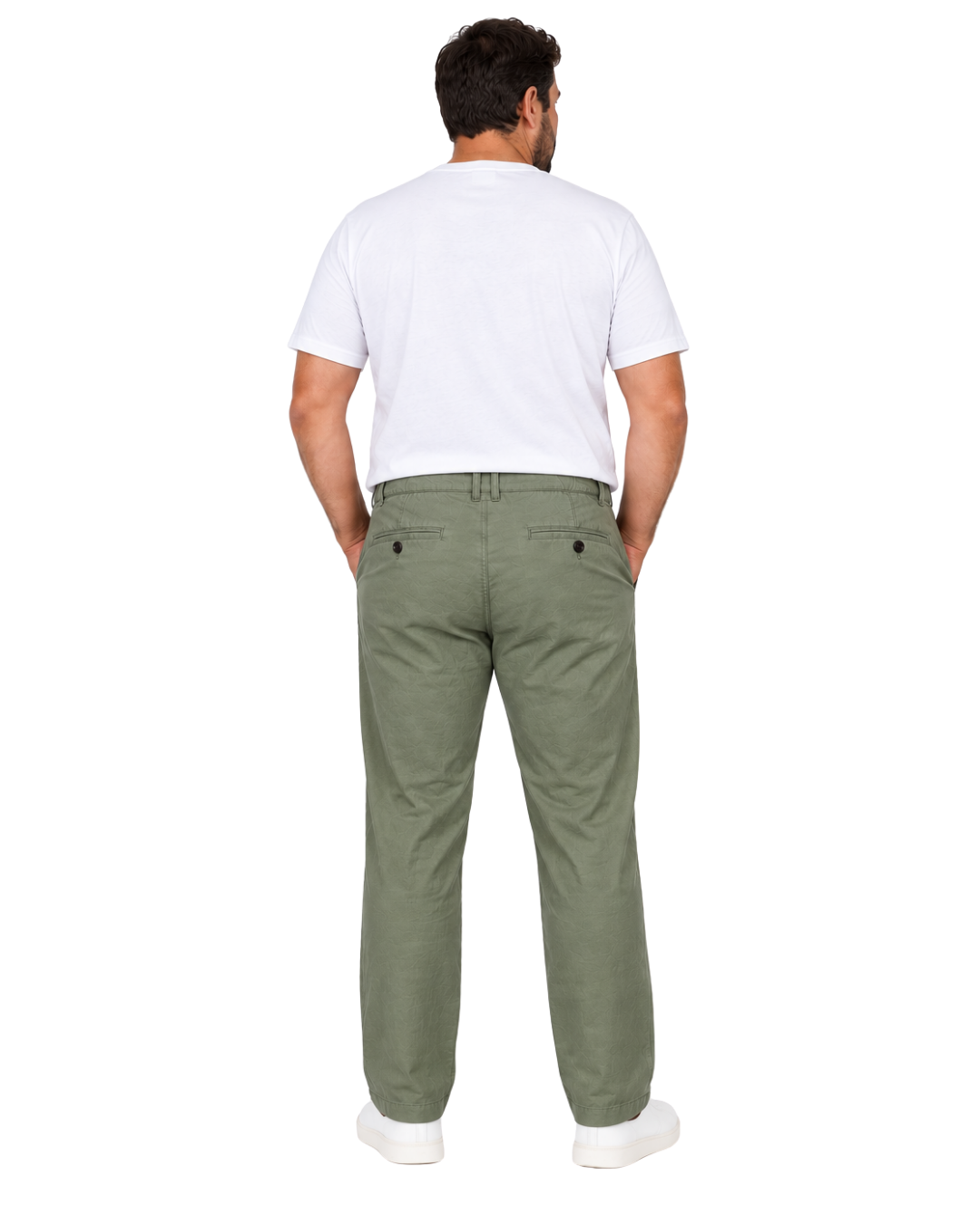 Pantalon Hombre Lino Verde SG