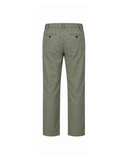 Pantalon Hombre Lino Verde SG