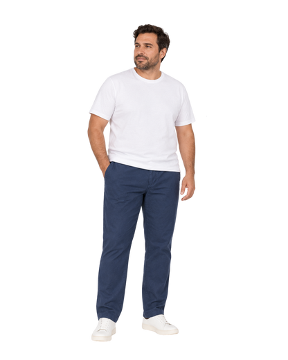 Pantalon Hombre Lino Azul Marino SG