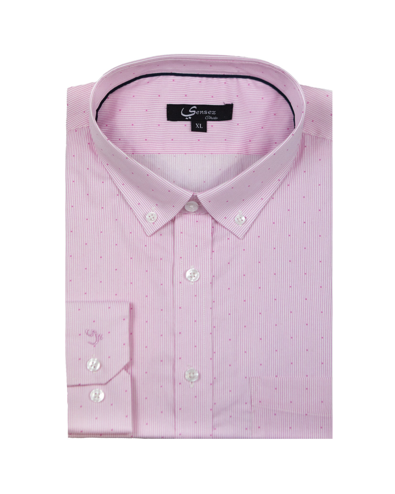 Camisa Hombre Alfaro Sport Rosado Sin Bolsillo