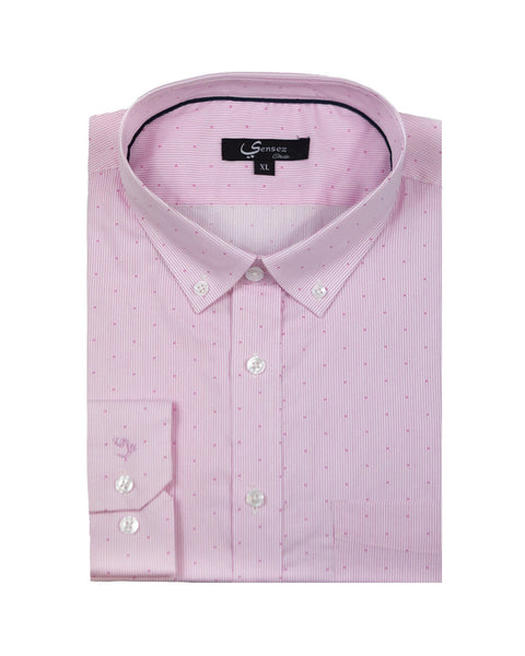 Camisa Hombre Alfaro Sport Rosado Sin Bolsillo - Sensez