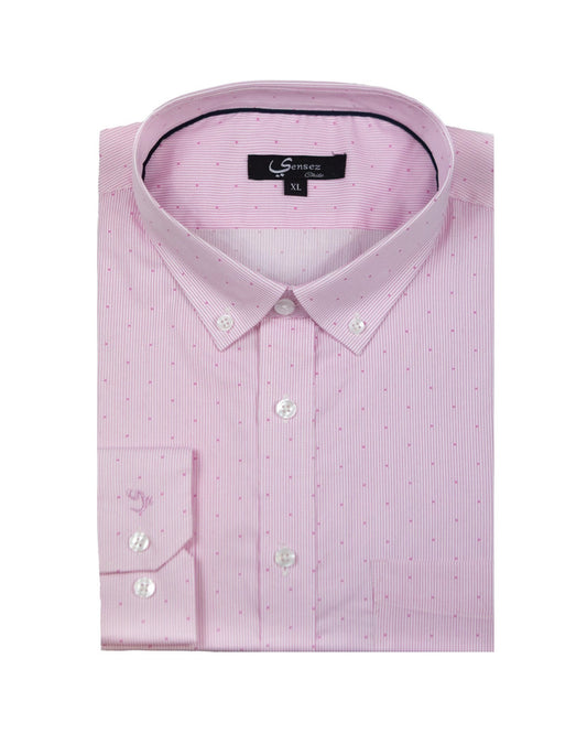 Camisa Hombre Alfaro Sport Rosado Sin Bolsillo - Sensez