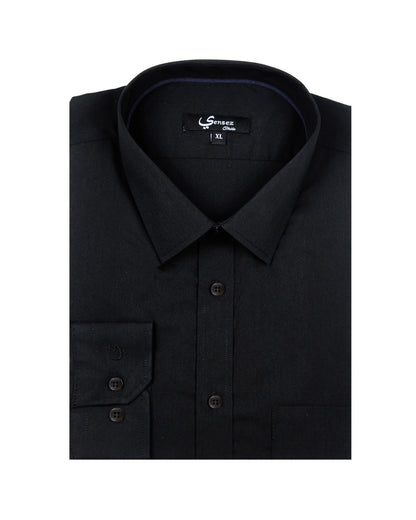 Camisa Hombre Reactive Negra Sin Bolsillo - Sensez