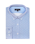 Camisa Hombre Silvino Azul Sport Sin bolsillo