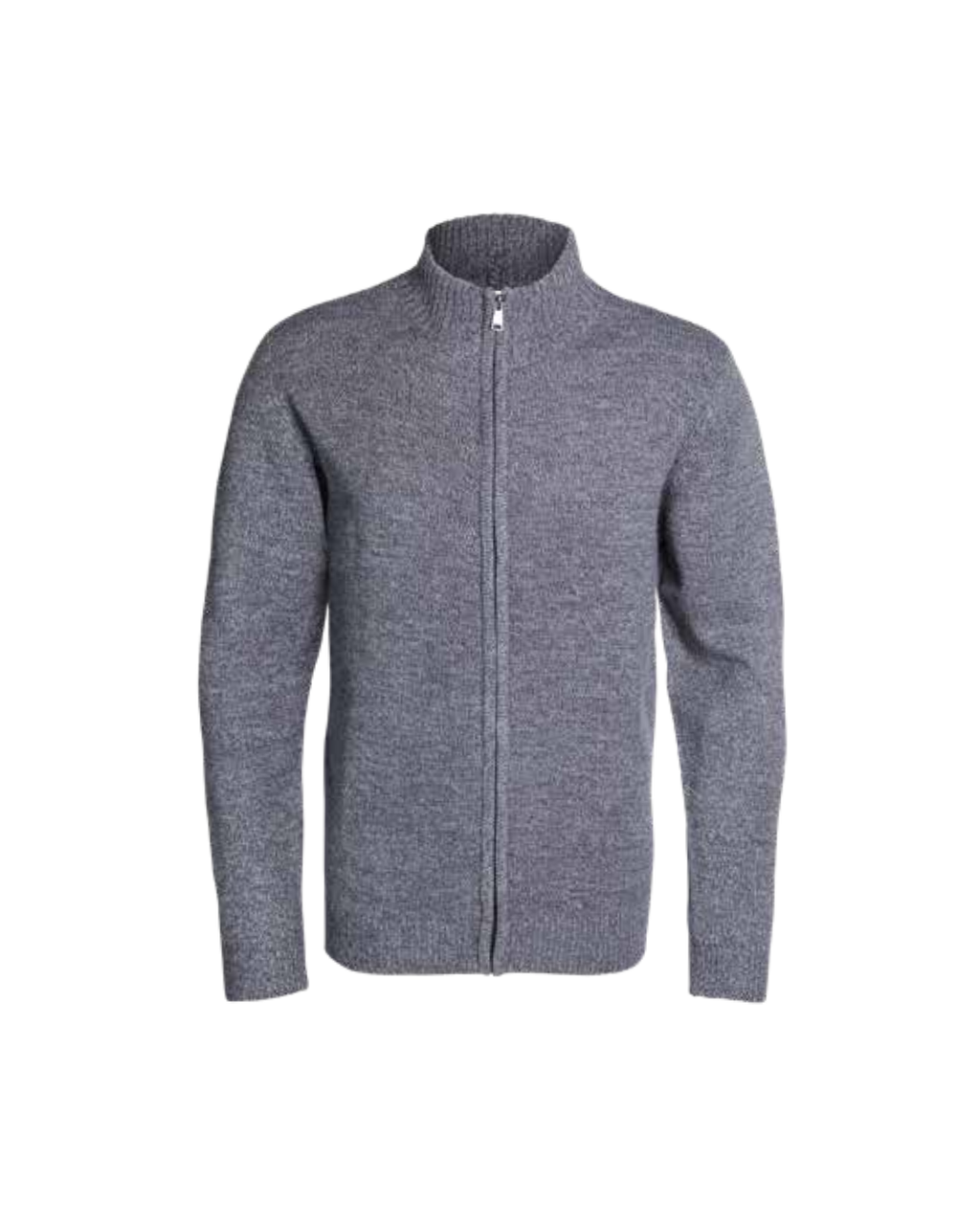 Sweater Hombre Cierre Completo Gris Oscuro