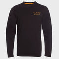 Polera Hombre Manga Larga Jersey Negra All you Need con Diseño