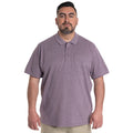 Polera Piqué Hombre Melange Lila KT