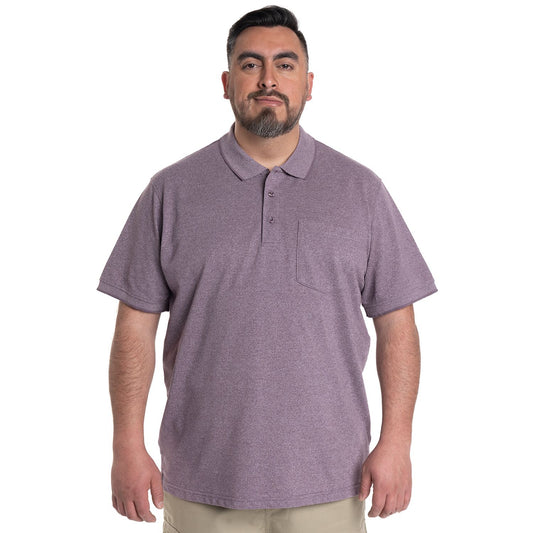Polera Piqué Hombre Melange Lila KT - Sensez