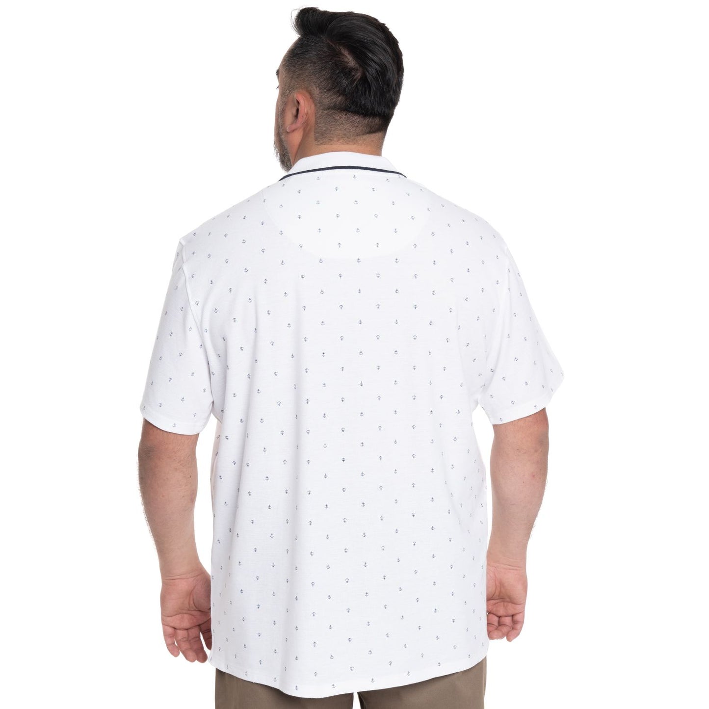 Polera Piqué Hombre Blanco con Diseño - Sensez