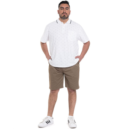 Polera Piqué Hombre Blanco con Diseño - Sensez