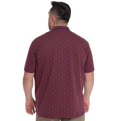 Polera Piqué Hombre Burdeo con Diseño - Sensez