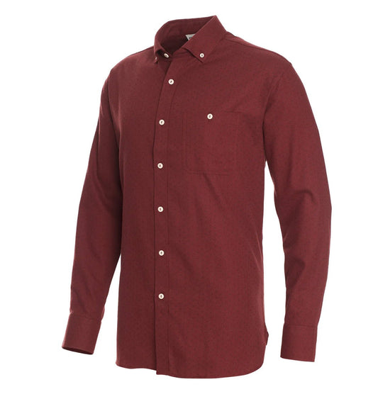 Camisa Hombre Villela Diseño Burdeo - Sensez