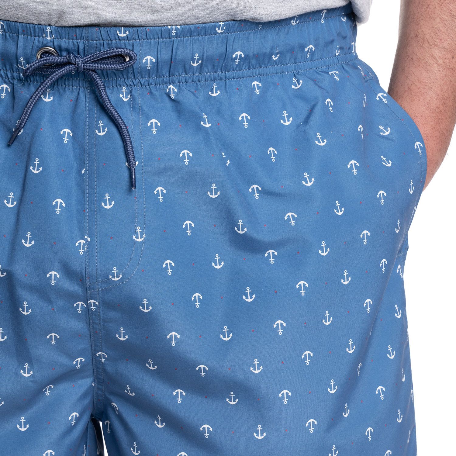 Traje de Baño Hombre Azul con Diseño