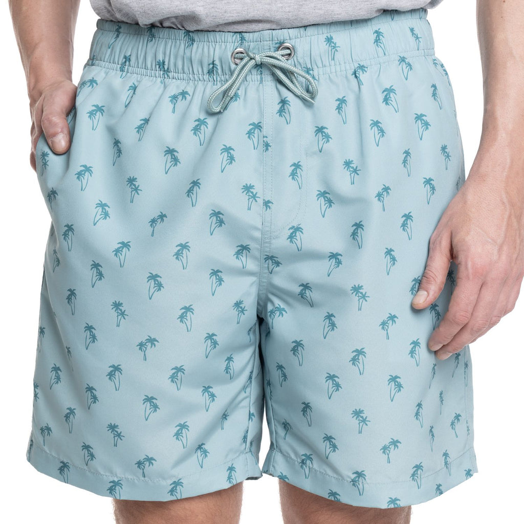 Traje de Baño Hombre Verde Agua con Diseño