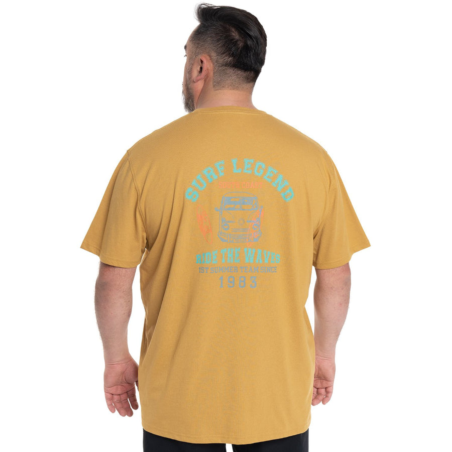 Polera Hombre Cuello Redondo Mostaza Mini Logo - Sensez