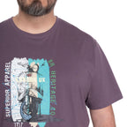 Polera Hombre Cuello Redondo Morado