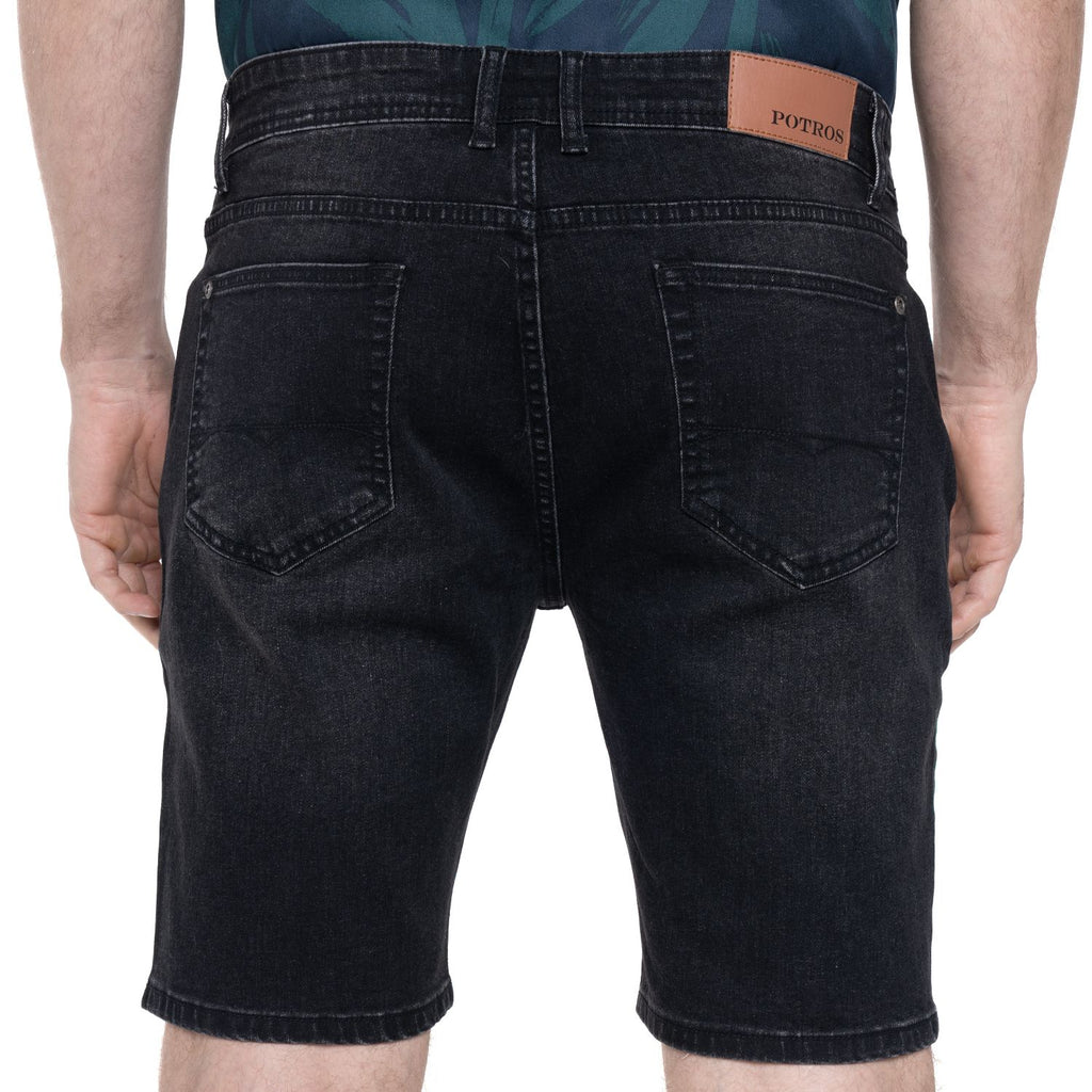Bermuda Hombre Jeans Negro PT