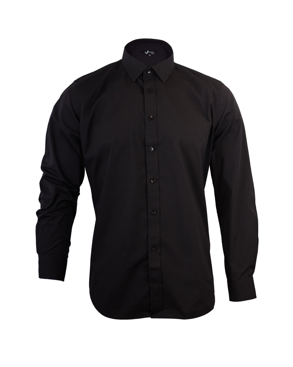 Camisa Hombre Reactive Negra Con Bolsillo