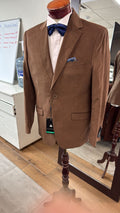 Blazer Hombre Micro Cotelé Mil Rayas Camel