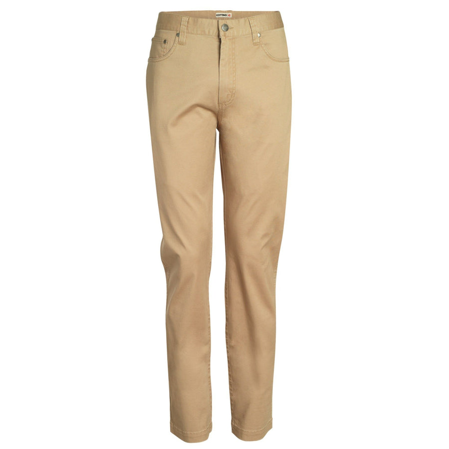 Pantalón Hombre 5 bolsillos Spandex Regular Fit Beige