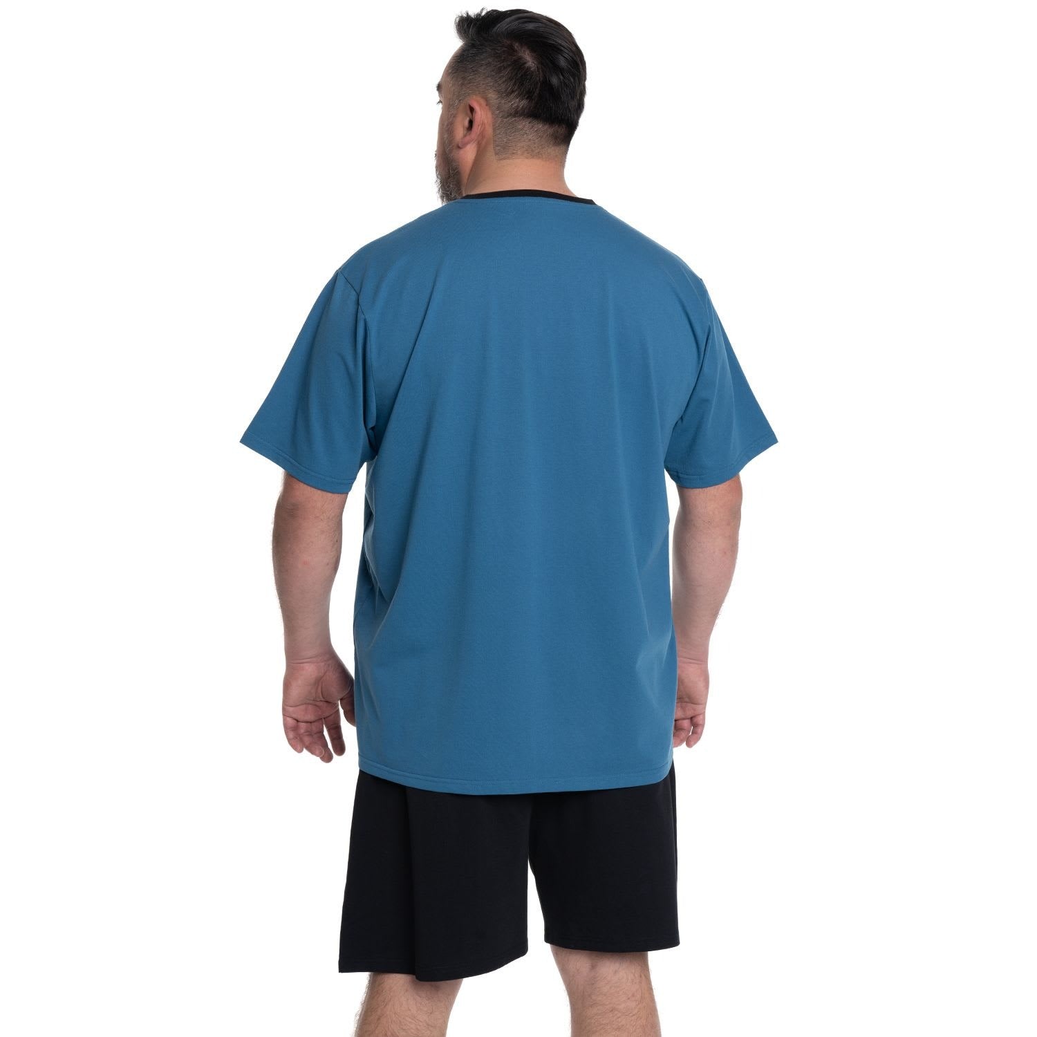 Pijama Hombre de Verano Azul Diseño Manga Corta KT