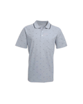 Polera Piqué Hombre Gris Estampada