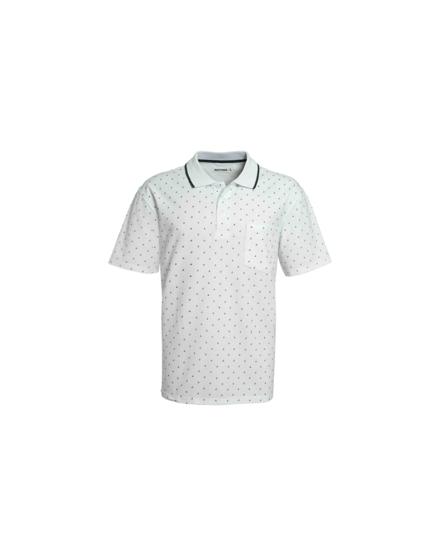 Polera Hombre Full Diseño Blanco