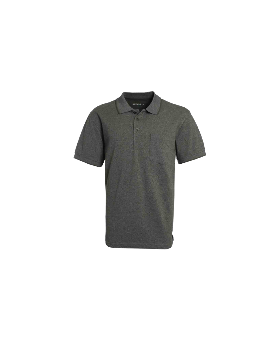 Polera Hombre Pique Melange Verde Musgo