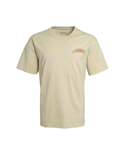 Polera Hombre Diseño Espalda Beige Claro