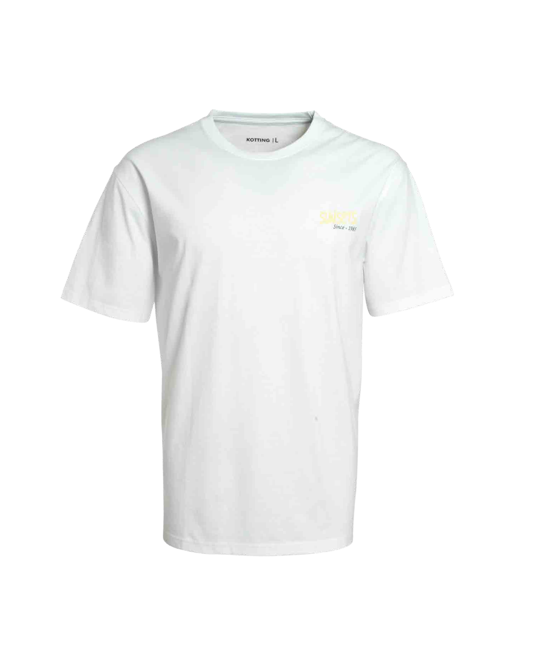 Polera Hombre Estampado Espalda Blanco