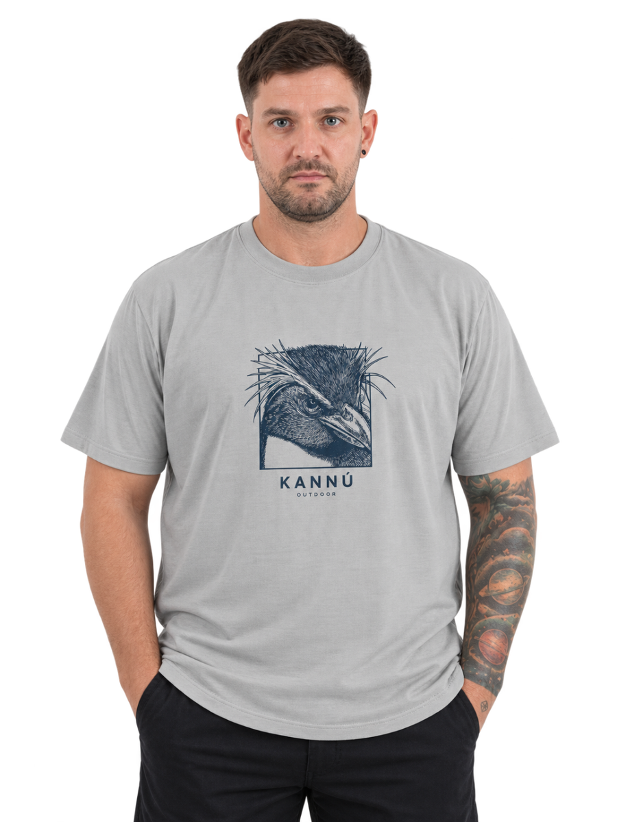 Polera Hombre Manga Corta Lifestyle Gris Claro