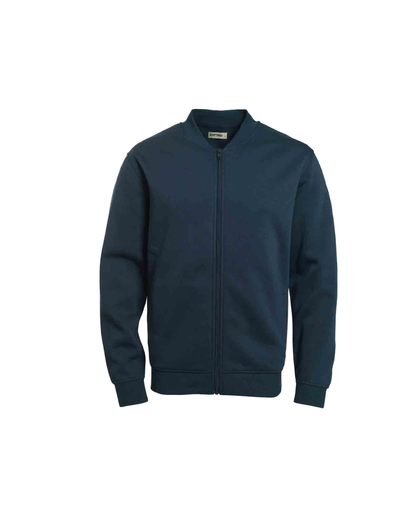Poleron Cuello Bomber Azul Marino