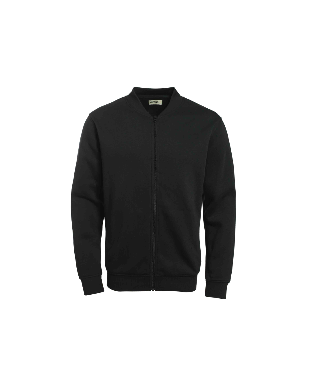 Poleron Cuello Bomber Negro