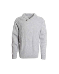 Sweater Hombre Cuello Cruzado Gris Claro