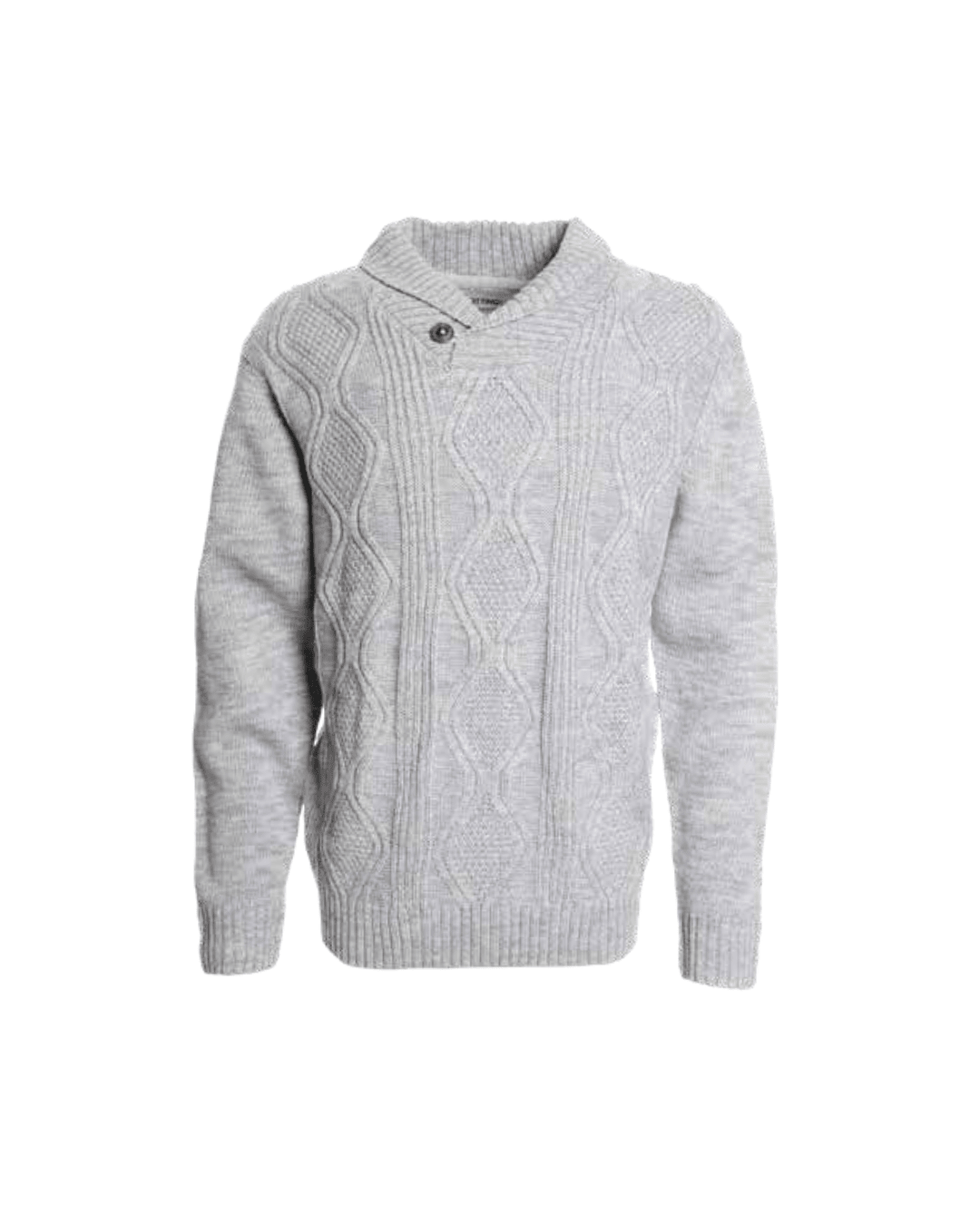 Sweater Hombre Cuello Cruzado Gris Claro - Sensez