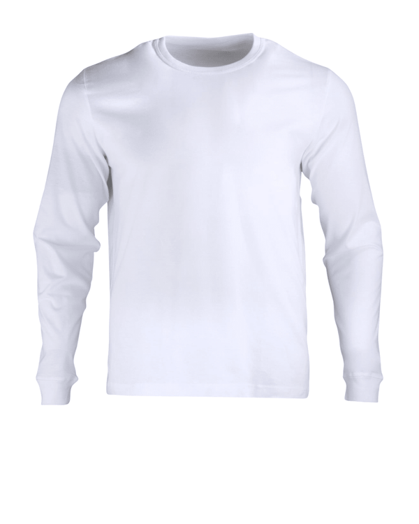 Polera Hombre 100% Algodón Blanca manga larga - Sensez